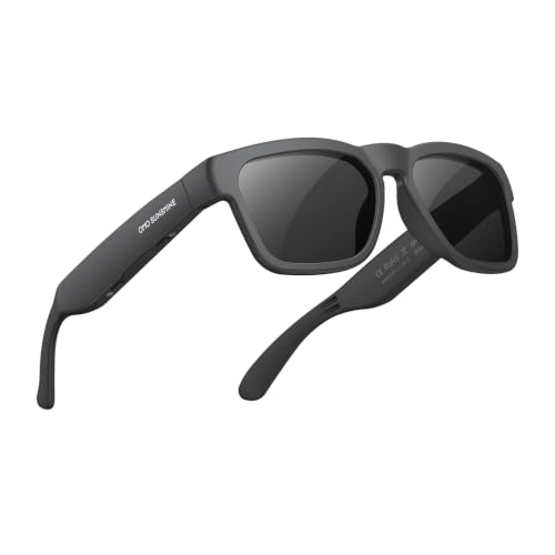 OhO sunshine Bluetooth Audio Sunglasses, Lightweight Open Ear Sport Glasses, 10H Playtime, UV400 ANSI Z87.1, Water Resistant with Voice Control