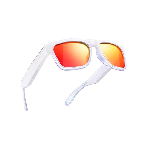 OhO sunshine Bluetooth Audio Sunglasses, Lightweight Open Ear Sport Glasses, 10H Playtime, UV400 ANSI Z87.1, Water Resistant with Voice Control