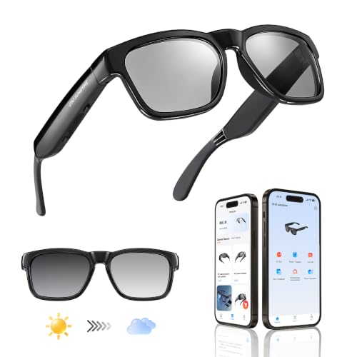 OhO sunshsine AI Glasses, Bluetooth Audio Sunglasses with 10H Playtime, ChatGPT Translation & Water Resistant Open Ear Glasses